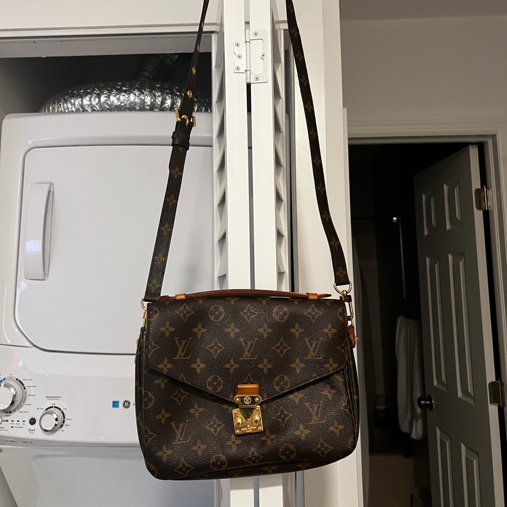 LV bag over the shoulder